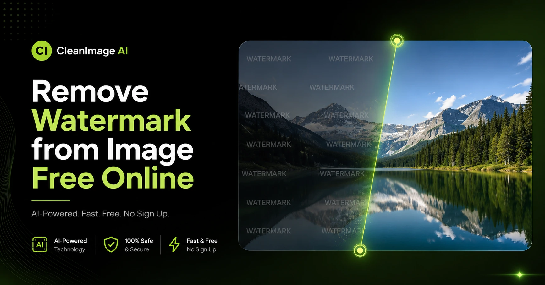 remove watermark from image free online using AI - CleanImage AI
